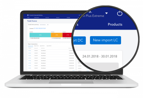 Comarch Trade Financeの主要機能